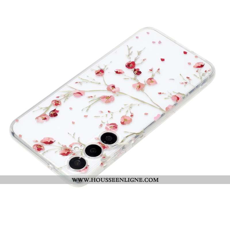 Coque Samsung Galaxy A17 4G / 5G Florale Rouge