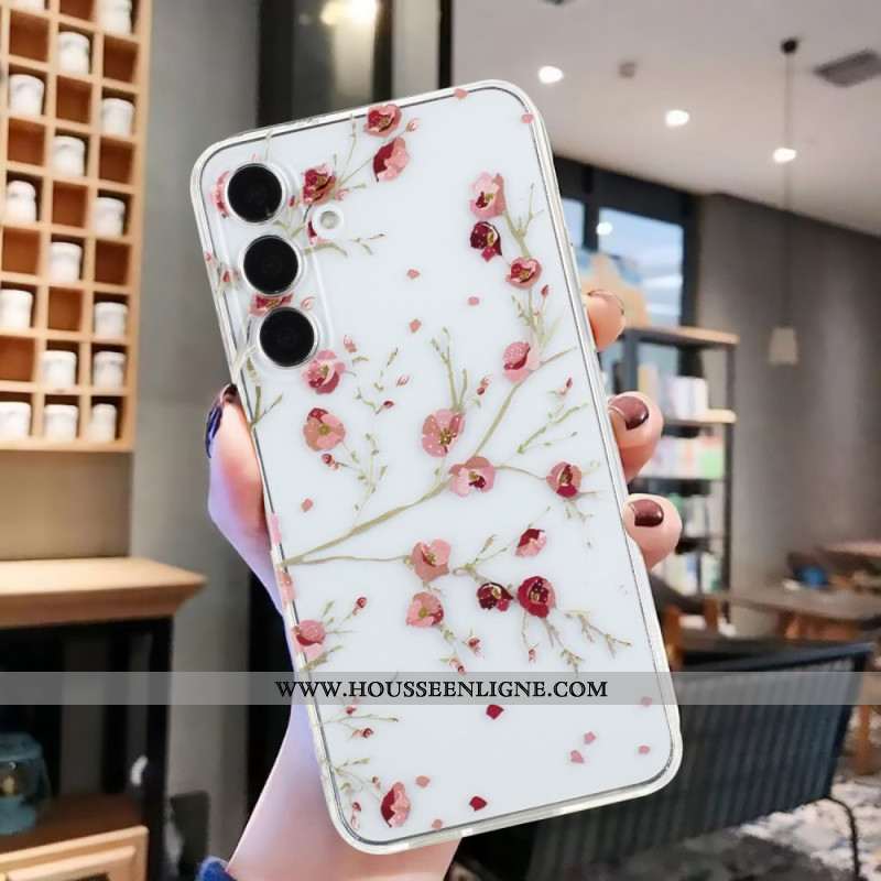 Coque Samsung Galaxy A17 4G / 5G Florale Rouge