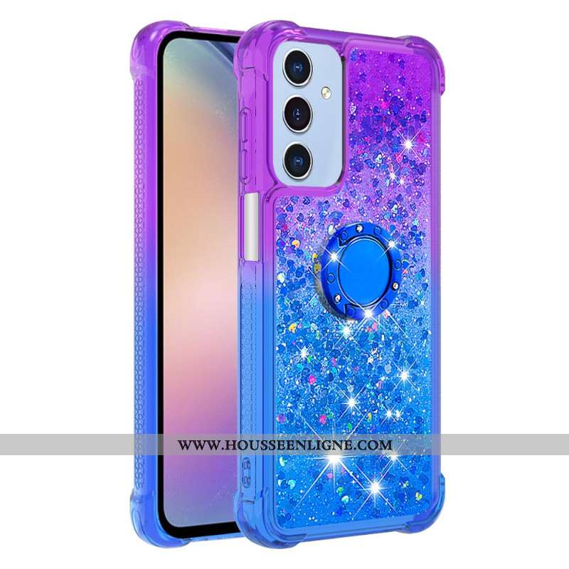 Coque Samsung Galaxy A17 4G / 5G Gradient Paillettes Anneau-Support