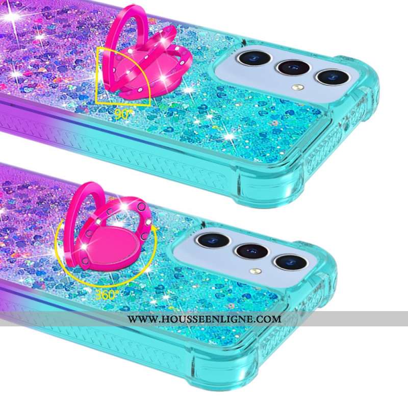 Coque Samsung Galaxy A17 4G / 5G Gradient Paillettes Anneau-Support