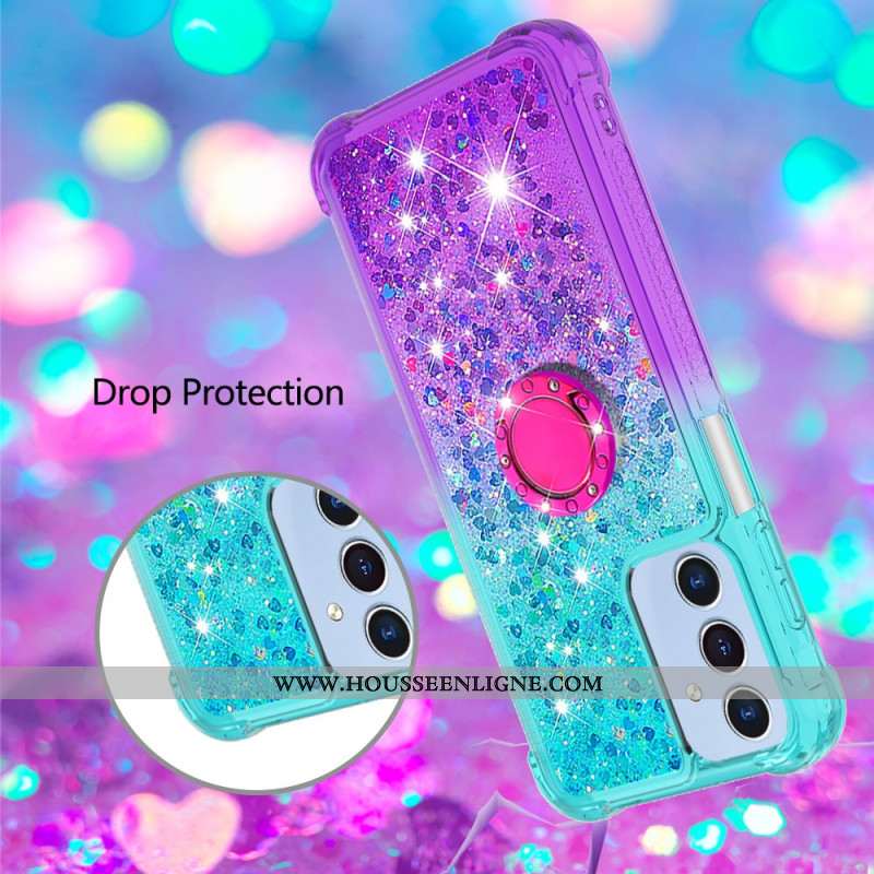 Coque Samsung Galaxy A17 4G / 5G Gradient Paillettes Anneau-Support