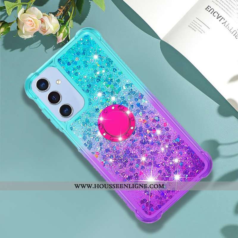Coque Samsung Galaxy A17 4G / 5G Gradient Paillettes Anneau-Support