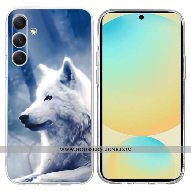 Coque Samsung Galaxy A17 4G / 5G Loup Blanc