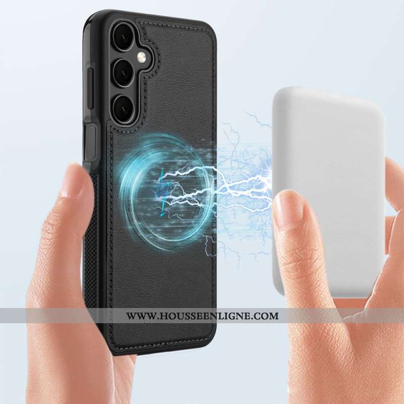 Coque Samsung Galaxy A17 4G / 5G Magnétique Effet Daim