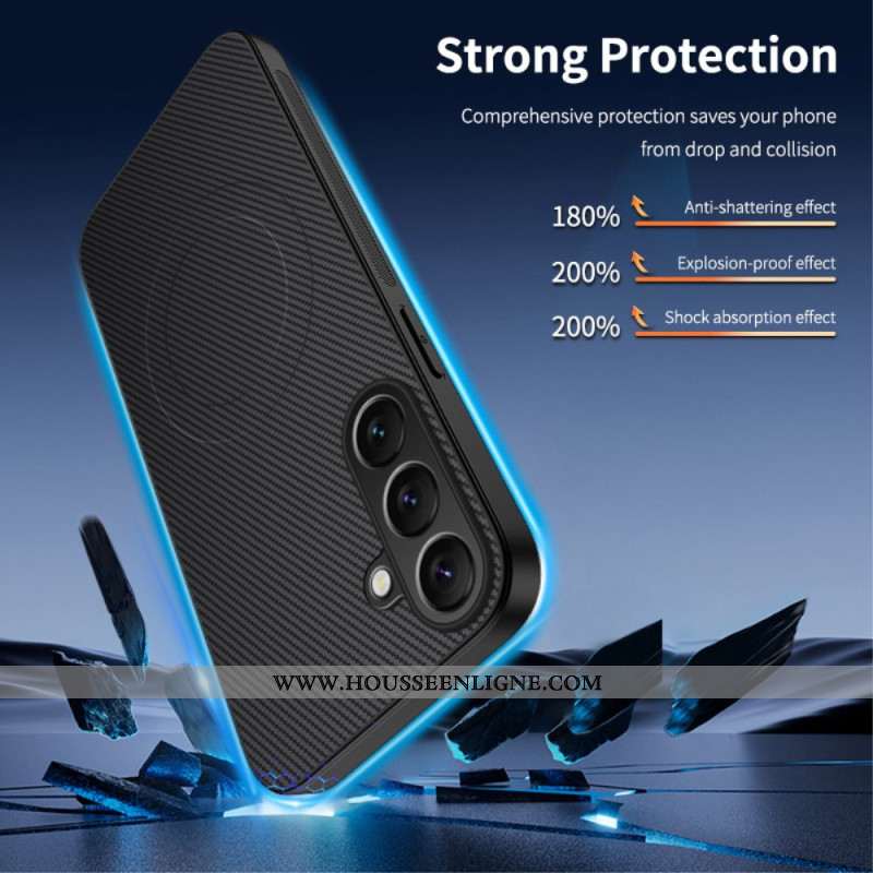Coque Samsung Galaxy A17 4G / 5G Magnétique Fibre Carbone