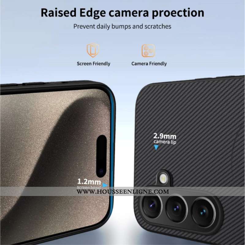 Coque Samsung Galaxy A17 4G / 5G Magnétique Fibre Carbone
