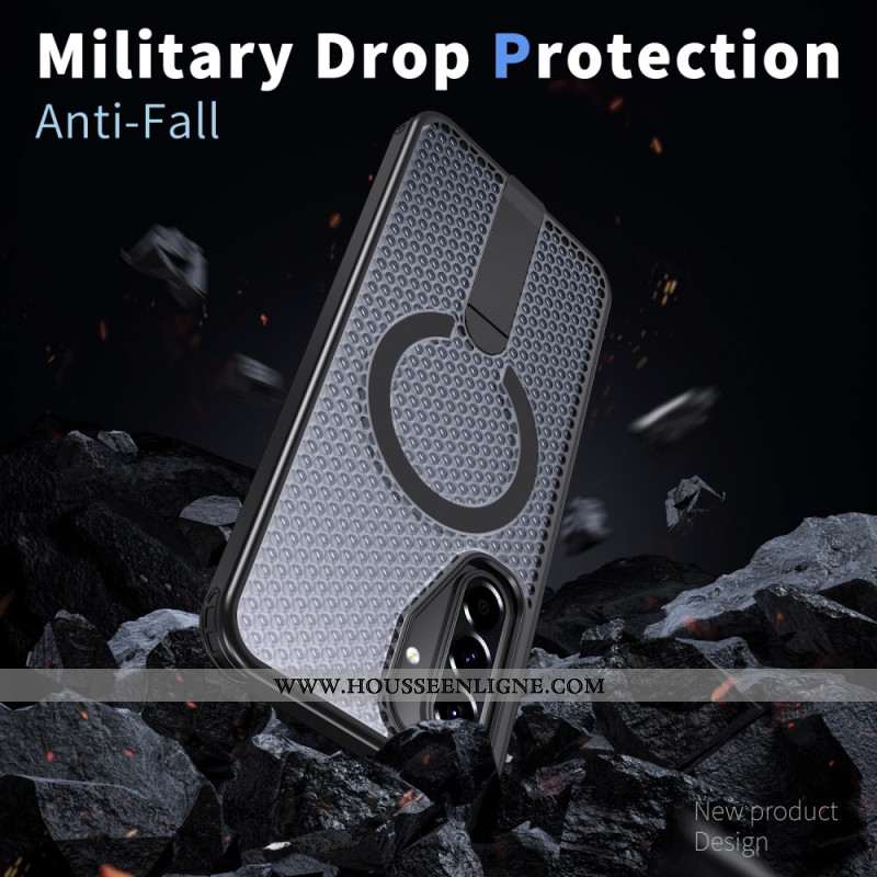 Coque Samsung Galaxy A17 4G / 5G Magnétique Texture Grillagée