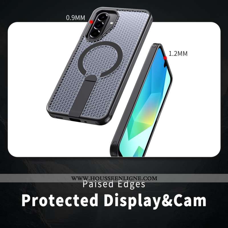 Coque Samsung Galaxy A17 4G / 5G Magnétique Texture Grillagée