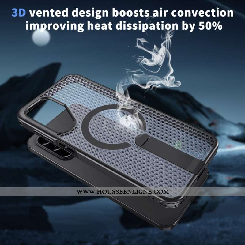 Coque Samsung Galaxy A17 4G / 5G Magnétique Texture Grillagée