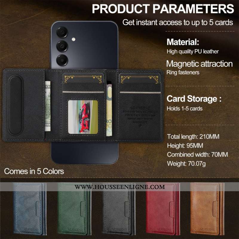 Coque Samsung Galaxy A17 4G / 5G Magnétique et Porte-Cartes Détachable