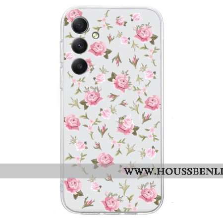 Coque Samsung Galaxy A17 4G / 5G Motif Floral Rose