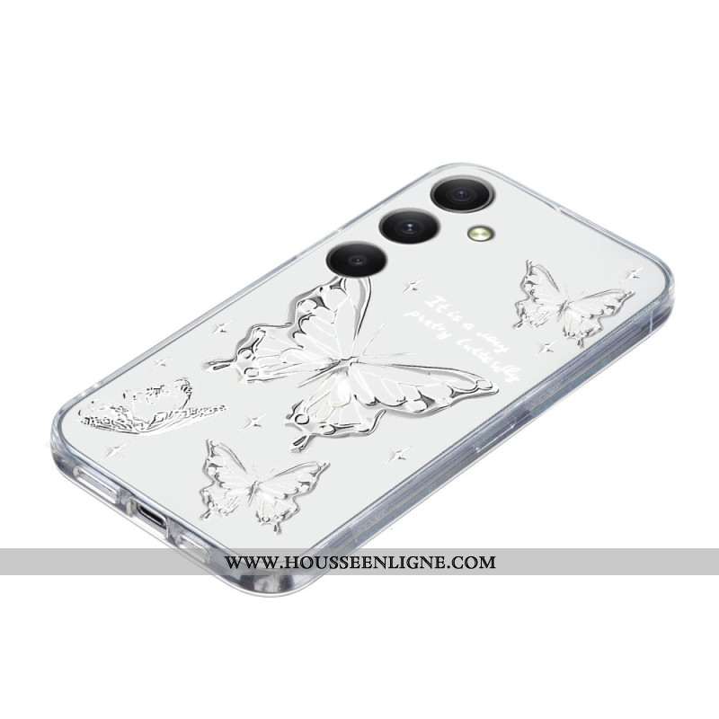 Coque Samsung Galaxy A17 4G / 5G Papillon Blanc