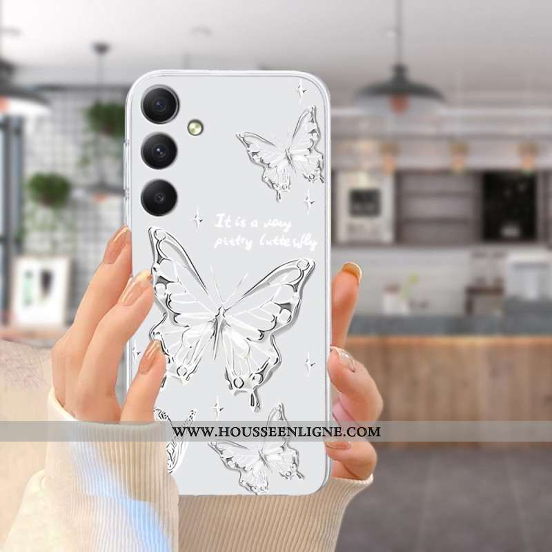 Coque Samsung Galaxy A17 4G / 5G Papillon Blanc