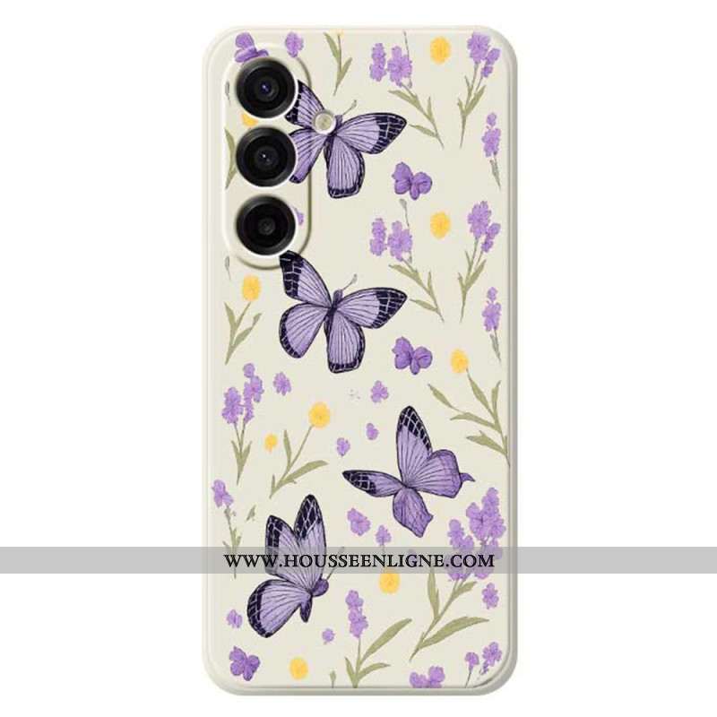Coque Samsung Galaxy A17 4G / 5G Papillons Violets