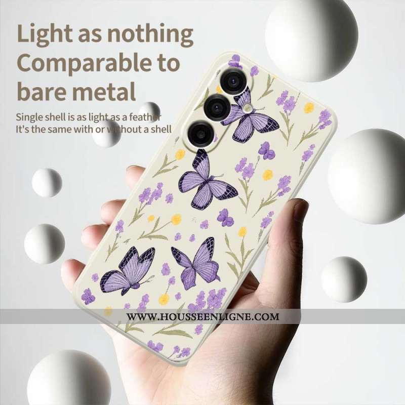 Coque Samsung Galaxy A17 4G / 5G Papillons Violets