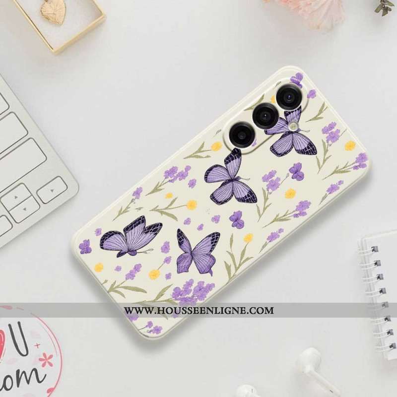 Coque Samsung Galaxy A17 4G / 5G Papillons Violets