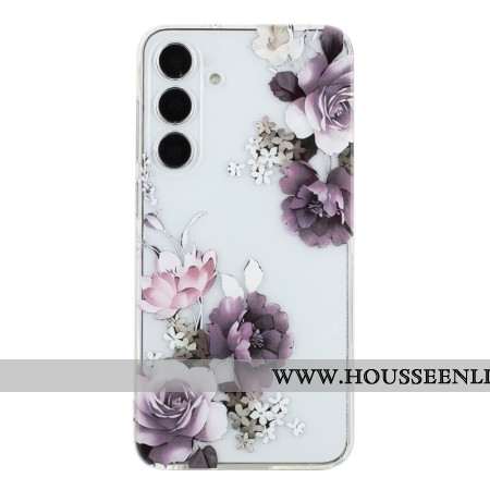 Coque Samsung Galaxy A17 4G / 5G Pivoines Violettes
