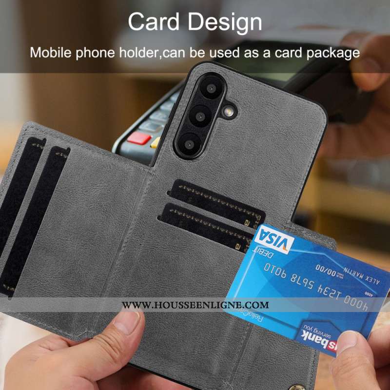 Coque Samsung Galaxy A17 4G / 5G Porte-Cartes Effet Cuir