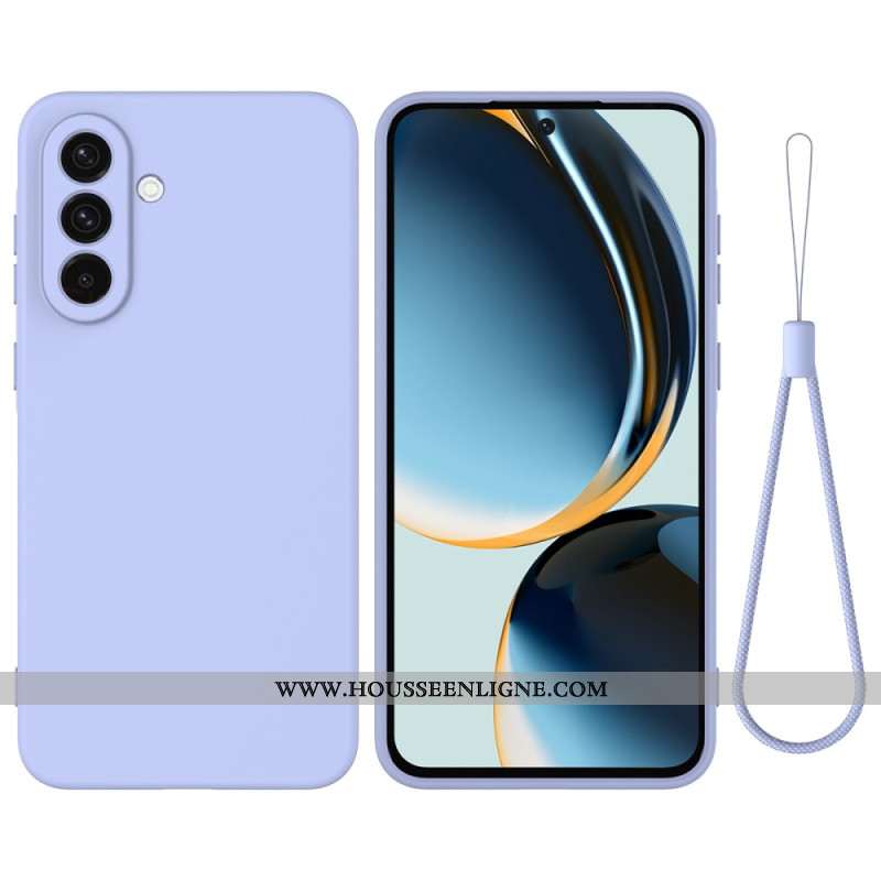 Coque Samsung Galaxy A17 4G / 5G Silicone Liquide avec Lanière