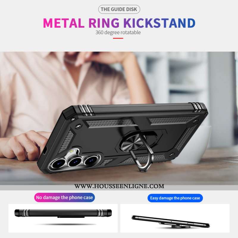 Coque Samsung Galaxy S25 5G Anneau-Support Rotatif