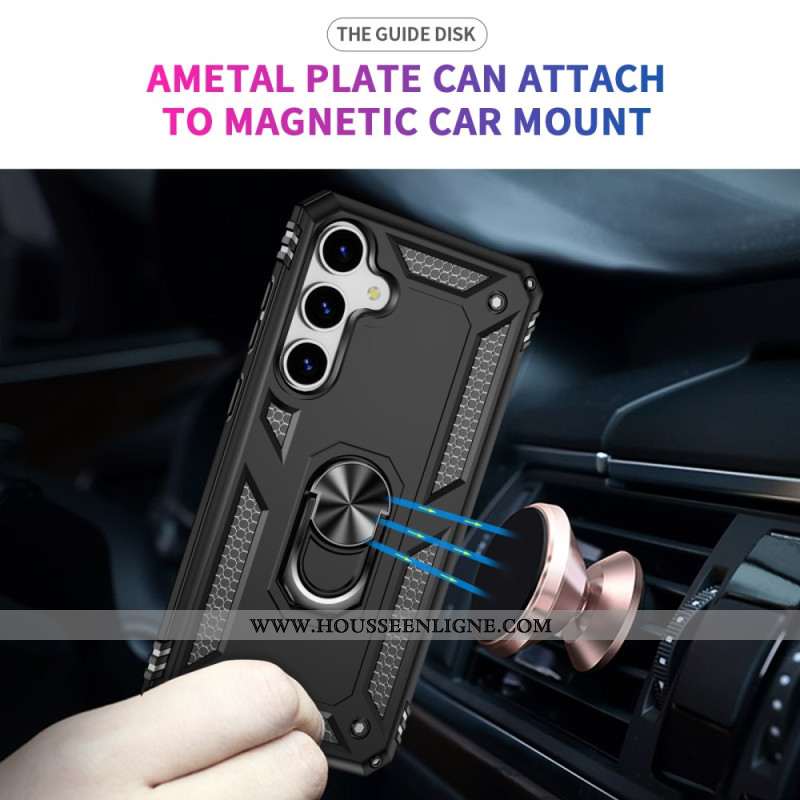 Coque Samsung Galaxy S25 5G Anneau-Support Rotatif