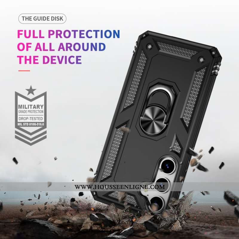 Coque Samsung Galaxy S25 5G Anneau-Support Rotatif