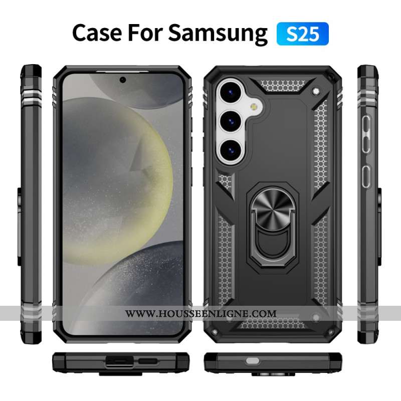 Coque Samsung Galaxy S25 5G Anneau-Support Rotatif