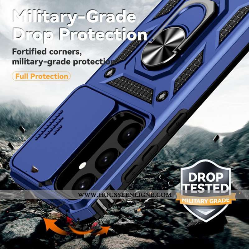 Coque Samsung Galaxy S25 5G Anneau-Support et Protecteur Objactif