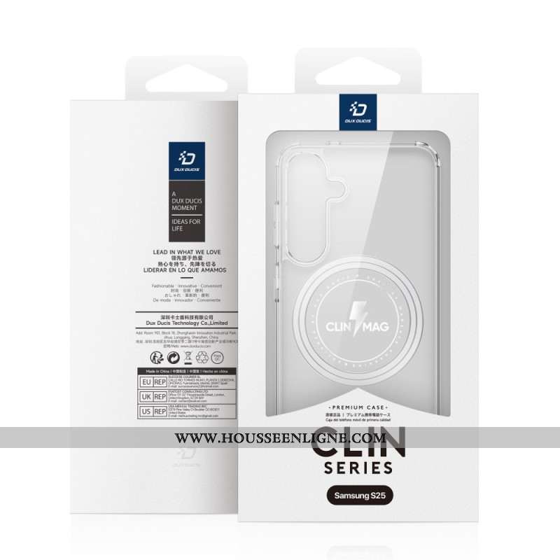 Coque Samsung Galaxy S25 5G Compatible MagSafe Clin Series DUX DUCIS