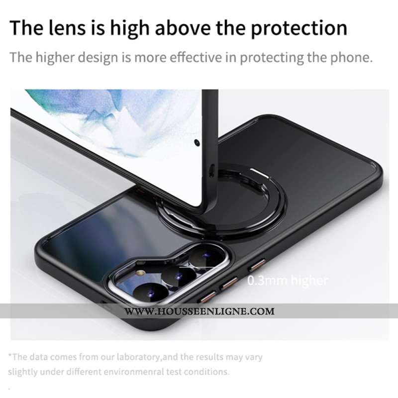 Coque Samsung Galaxy S25 5G Compatible MagSafe Sobriété avec Support