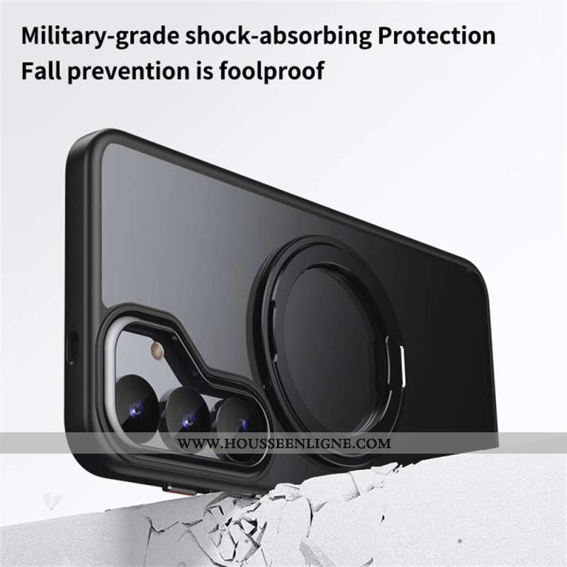 Coque Samsung Galaxy S25 5G Compatible MagSafe Sobriété avec Support