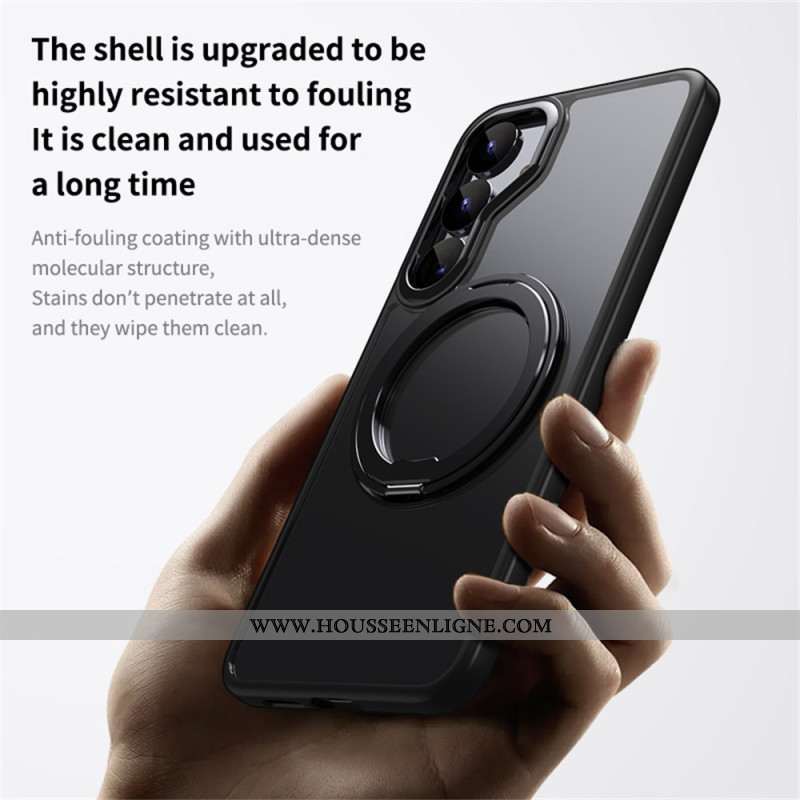 Coque Samsung Galaxy S25 5G Compatible MagSafe Sobriété avec Support