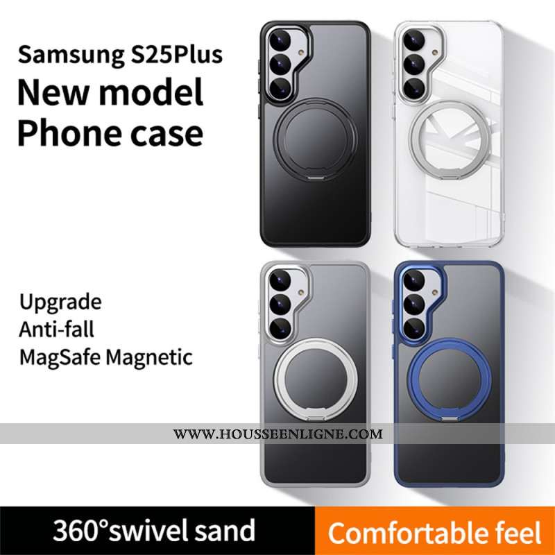Coque Samsung Galaxy S25 5G Compatible MagSafe Sobriété avec Support