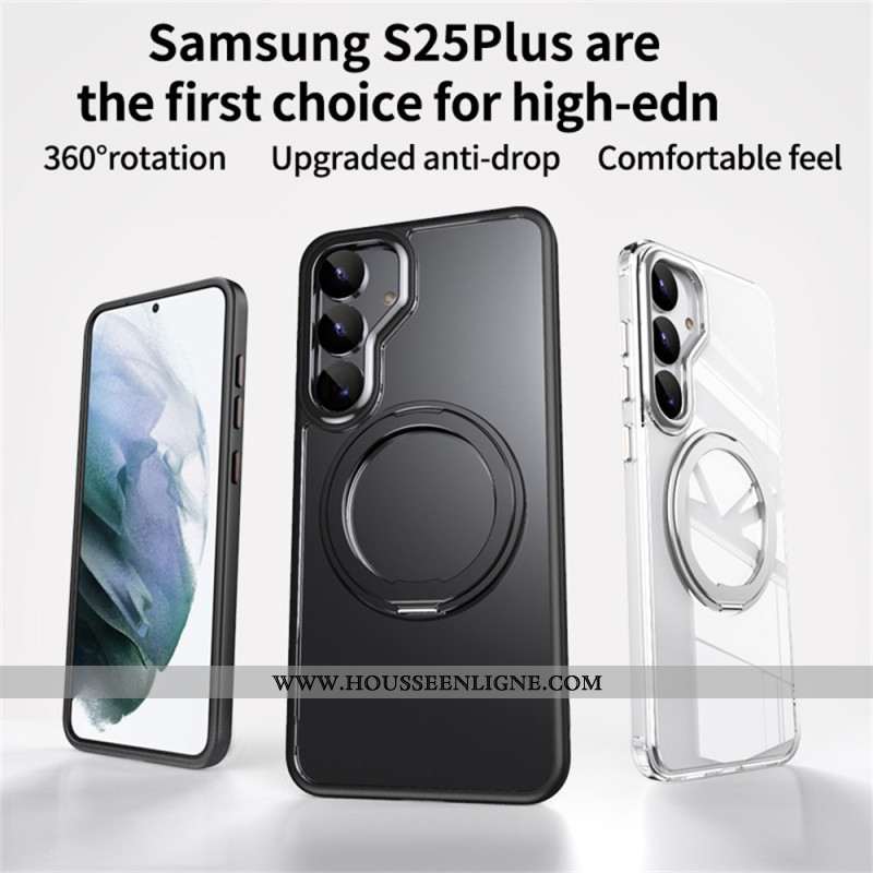 Coque Samsung Galaxy S25 5G Compatible MagSafe Sobriété avec Support