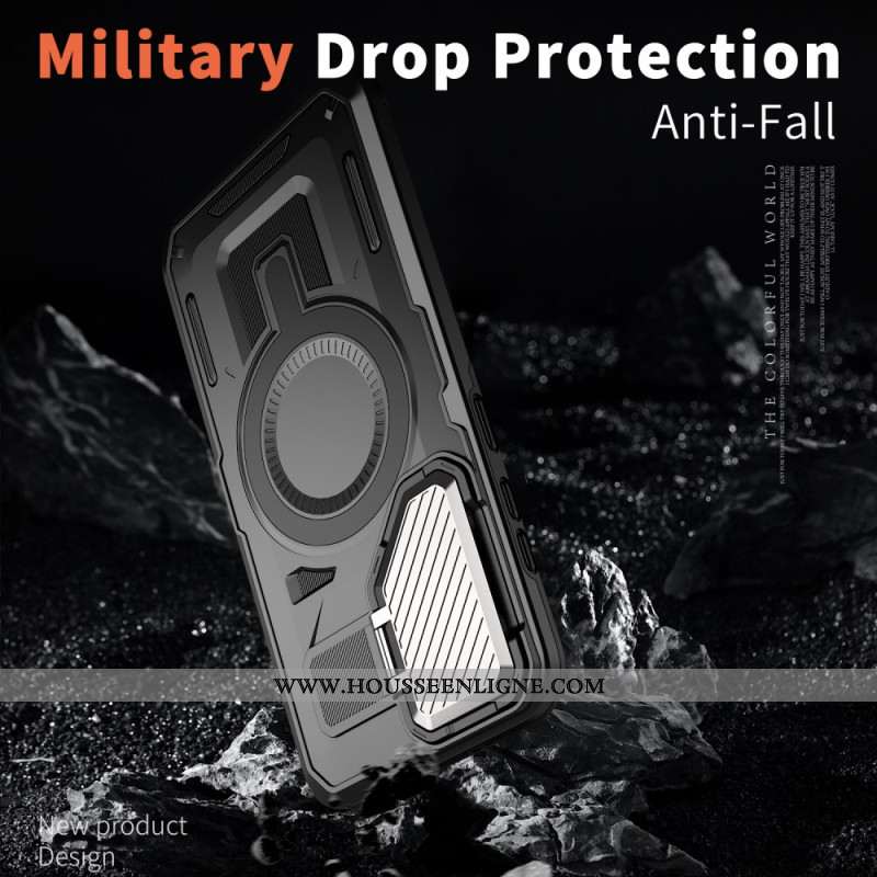 Coque Samsung Galaxy S25 5G Compatible MagSafe Support et Protecteur Objectif