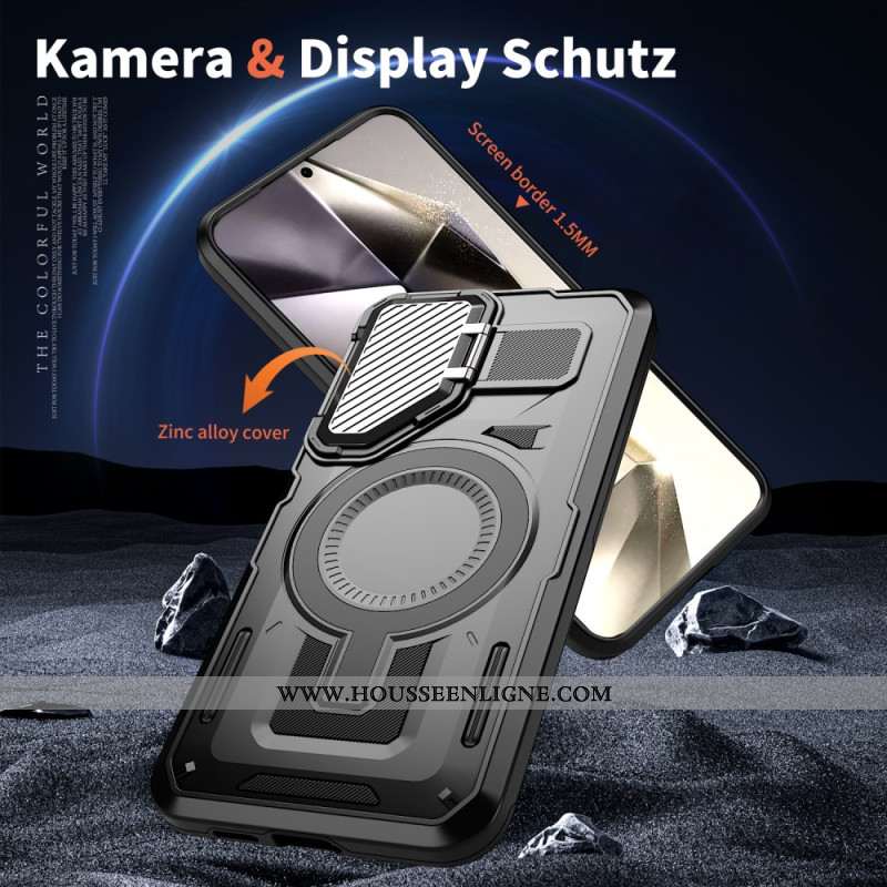 Coque Samsung Galaxy S25 5G Compatible MagSafe Support et Protecteur Objectif