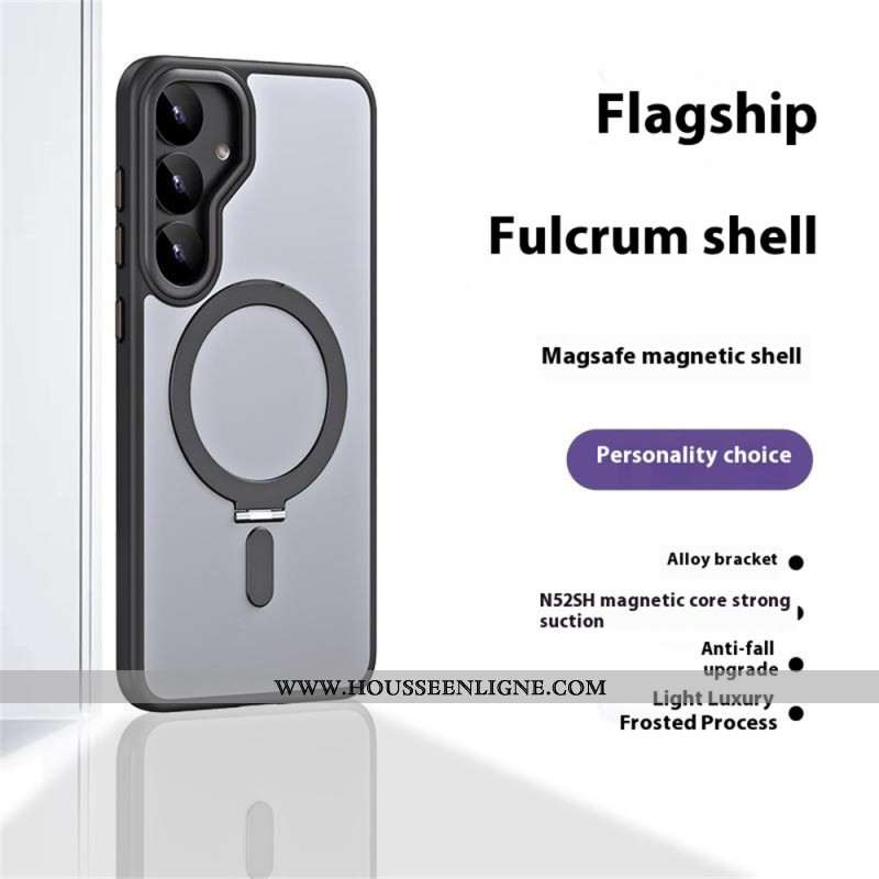 Coque Samsung Galaxy S25 5G Compatible MagSafe avec Béquille