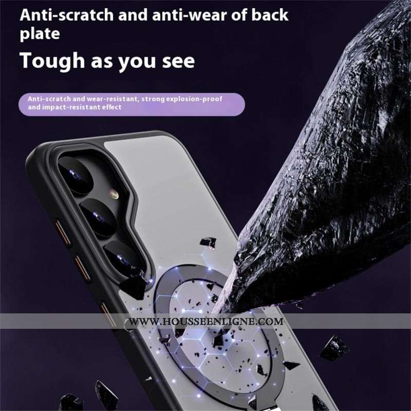 Coque Samsung Galaxy S25 5G Compatible MagSafe avec Béquille