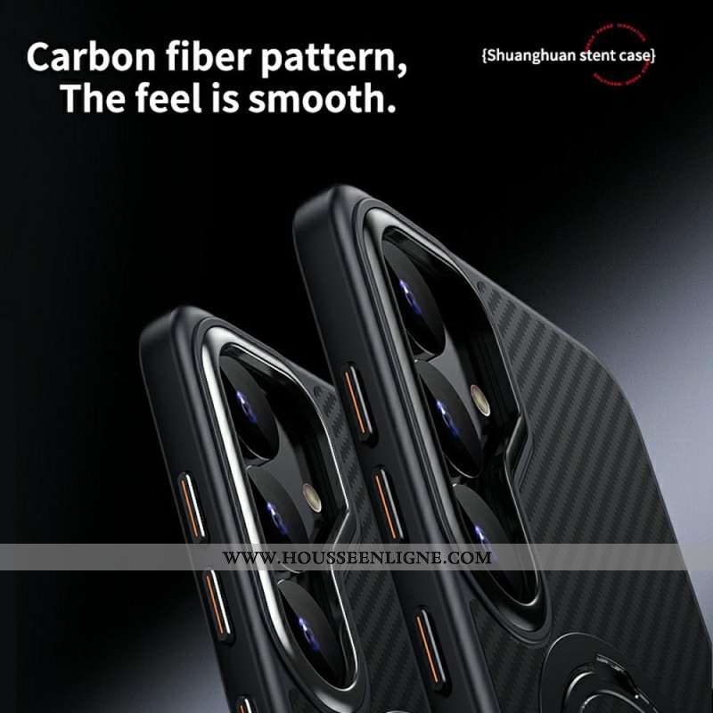 Coque Samsung Galaxy S25 5G Compatible MagSafe avec Support-Anneau