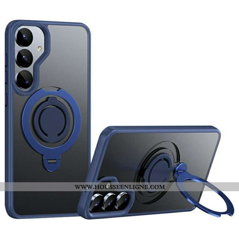 Coque Samsung Galaxy S25 5G Compatible MagSafe avec Support Rotatif à