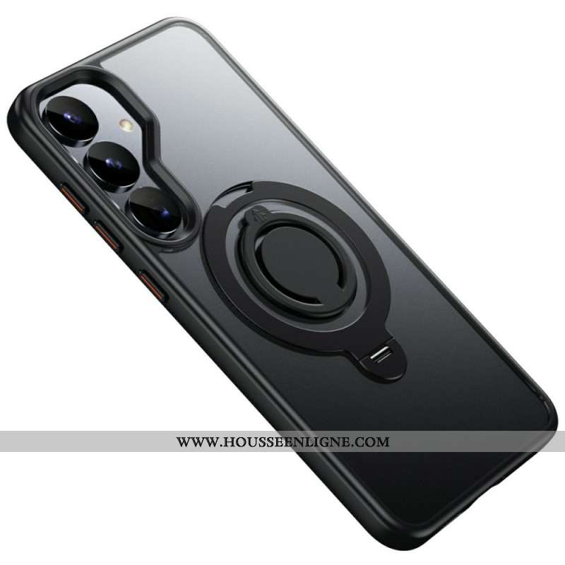 Coque Samsung Galaxy S25 5G Compatible MagSafe avec Support Rotatif à