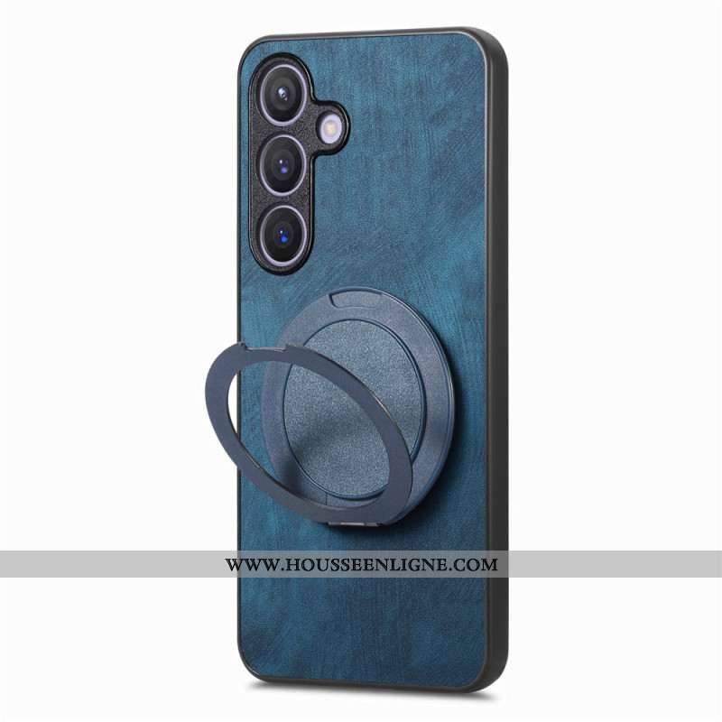 Coque Samsung Galaxy S25 5G Compatible avec MagSafe Effet Daim Vintage