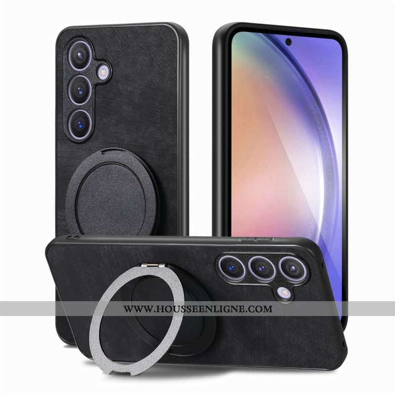 Coque Samsung Galaxy S25 5G Compatible avec MagSafe Effet Daim Vintage