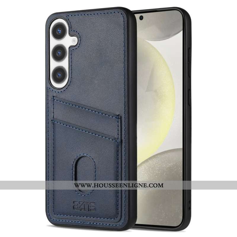 Coque Samsung Galaxy S25 5G Cuir Texturé Porte-Cartes