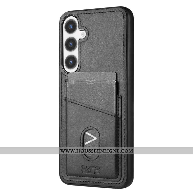 Coque Samsung Galaxy S25 5G Cuir Texturé Porte-Cartes