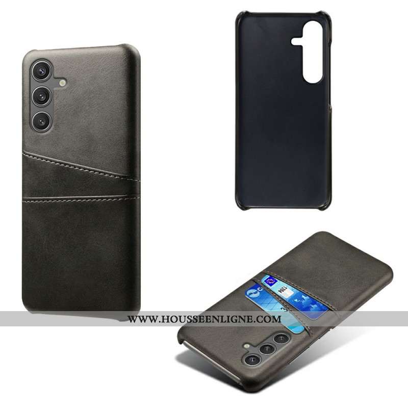 Coque Samsung Galaxy S25 5G Effet Cuir Porte-Cartes