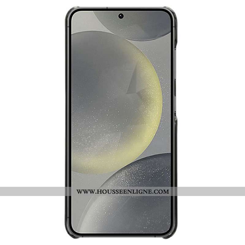 Coque Samsung Galaxy S25 5G Effet Cuir Porte-Cartes