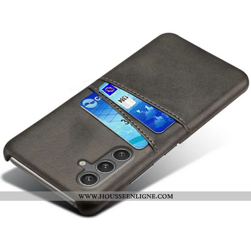 Coque Samsung Galaxy S25 5G Effet Cuir Porte-Cartes