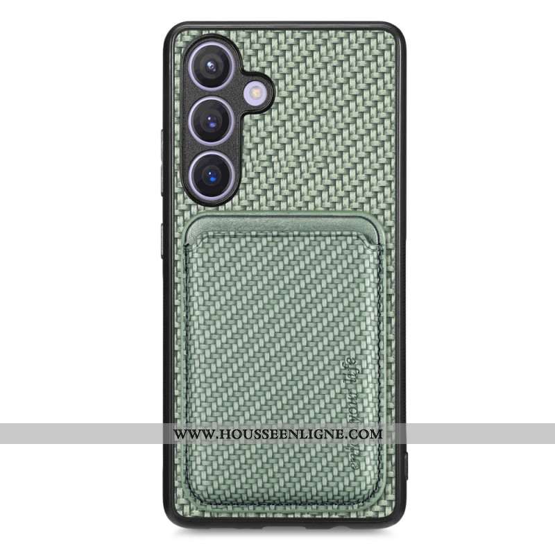Coque Samsung Galaxy S25 5G Porte-Cartes Magnétique Détachable