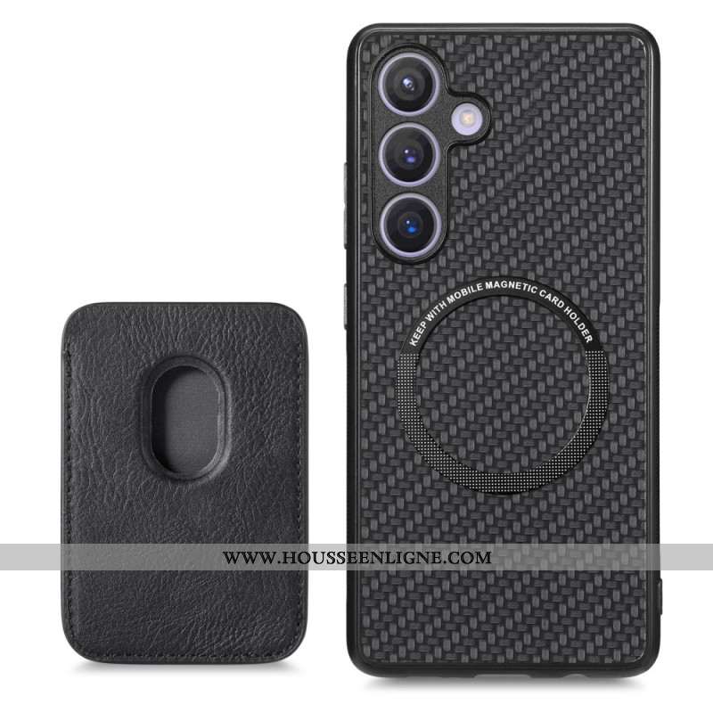 Coque Samsung Galaxy S25 5G Porte-Cartes Magnétique Détachable